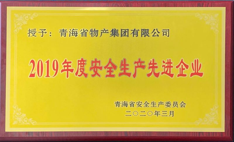 2019年度安全生產(chǎn)先進(jìn)企業(yè)