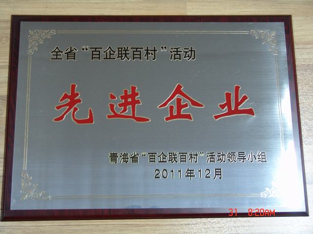 青海物產(chǎn)集團榮獲全省百企聯(lián)百村活動先進(jìn)企業(yè)